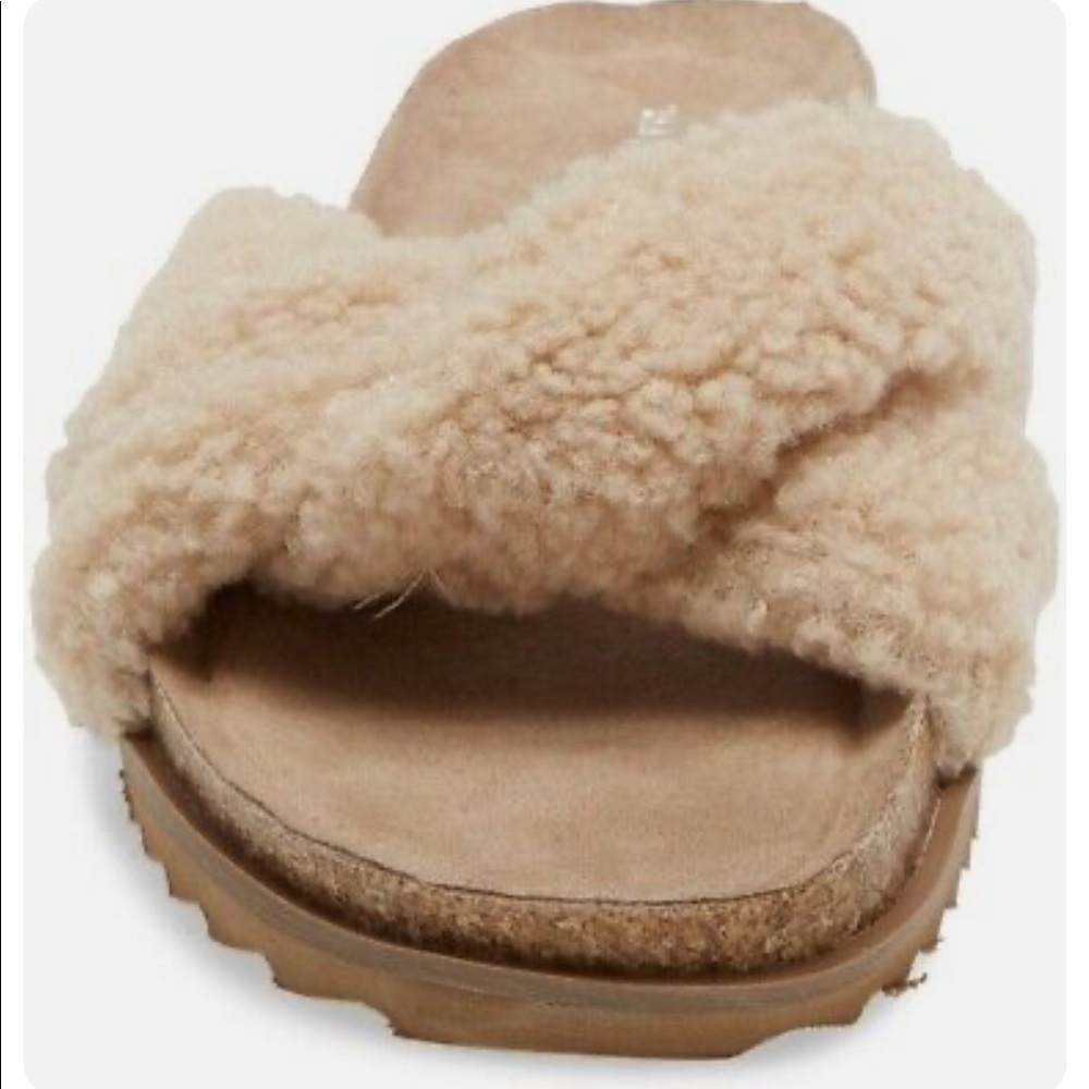 Treasure & Bond Davina Faux Shearling Slide Sandal Size 6 - Picture 4 of 5
